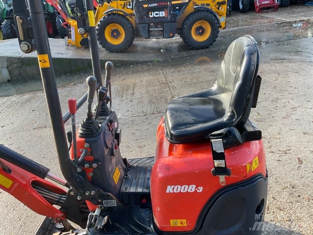 Kubota K 008-3 Mini ekskavatörler, 7 tona dek