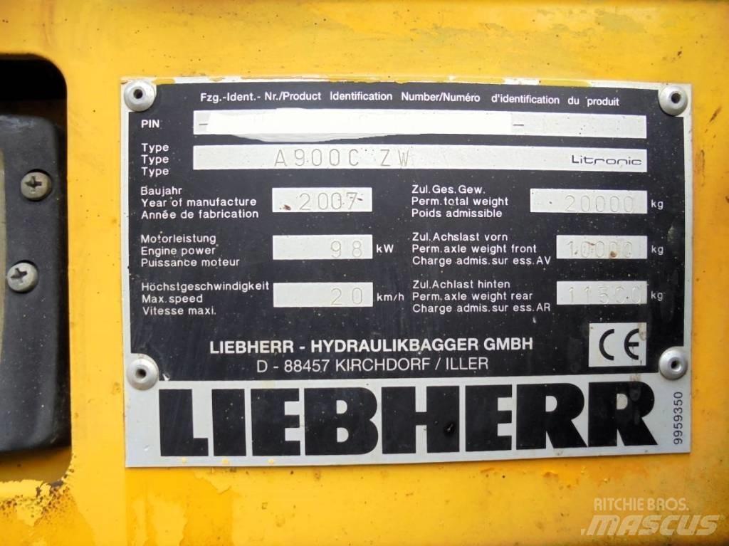 Liebherr A 900 C ZW Lastik tekerli ekskavatörler