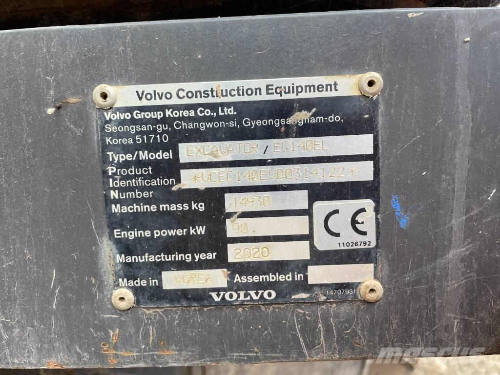 Volvo EC 140 EL Paletli ekskavatörler
