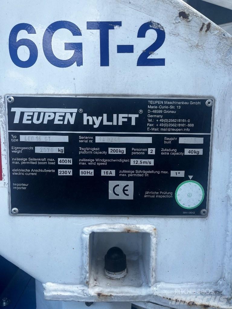 Teupen Leo 16GT Körüklü personel platformları