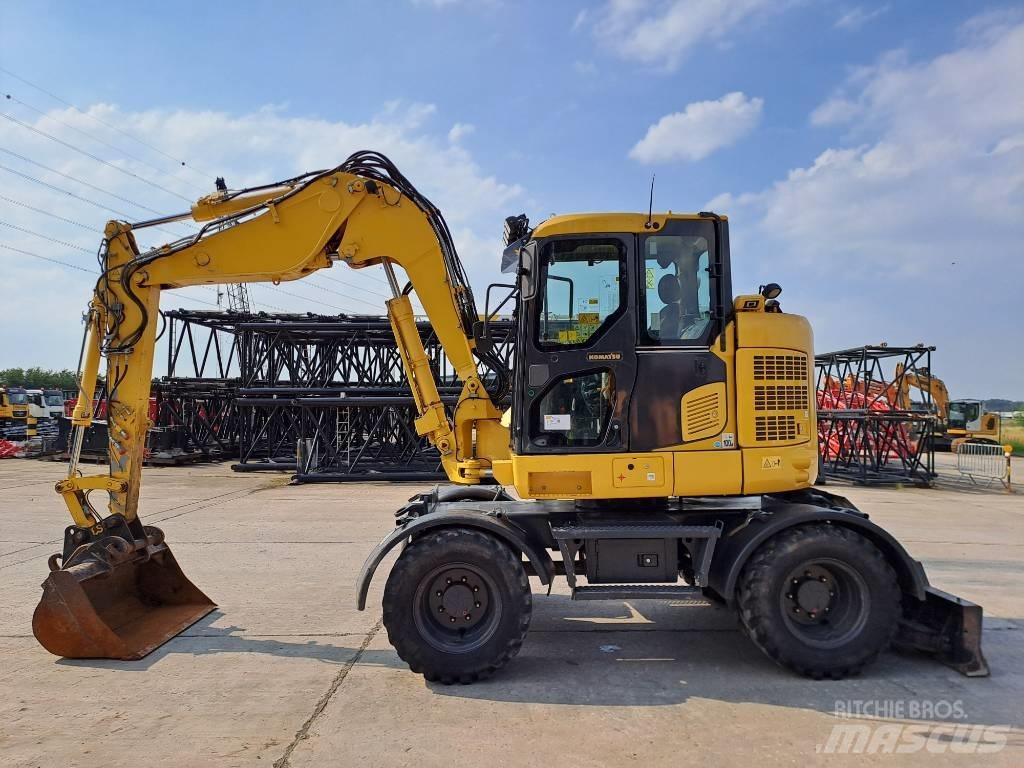 Komatsu PW118MR-11 Lastik tekerli ekskavatörler