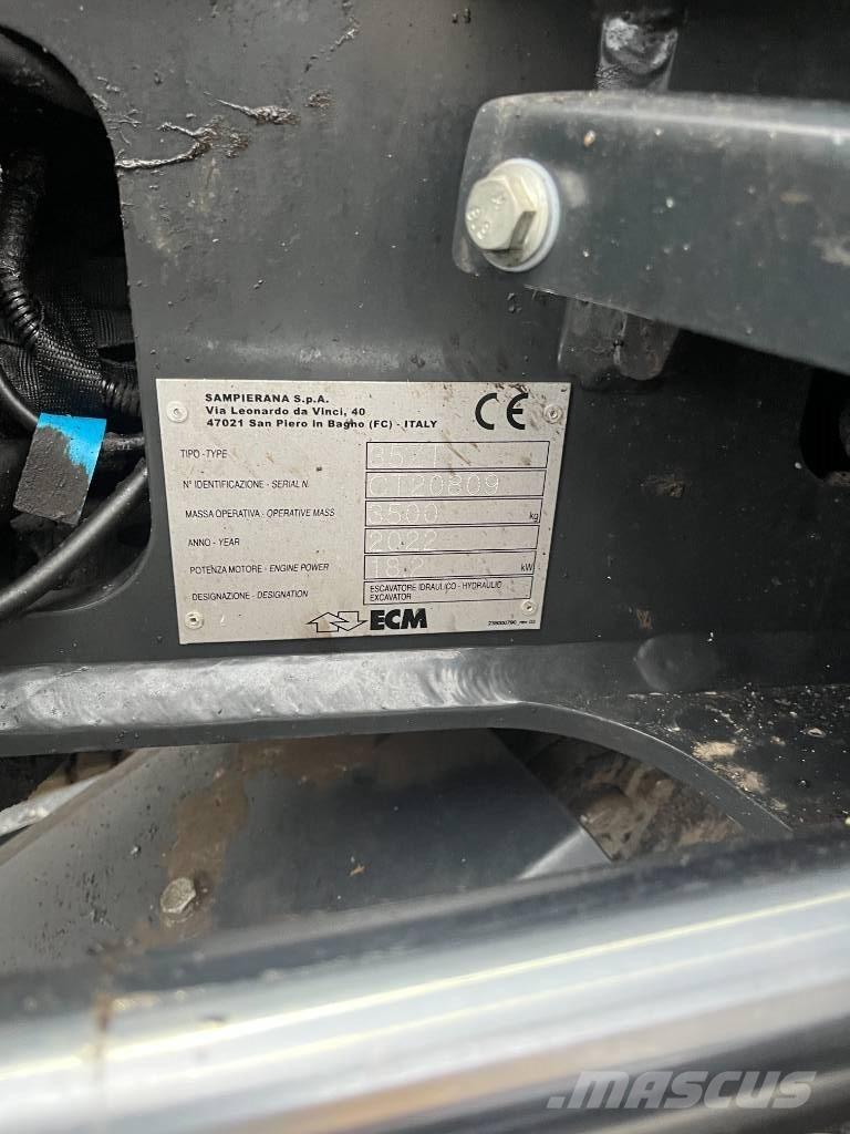 ECM 35 ZT Mini ekskavatörler, 7 tona dek