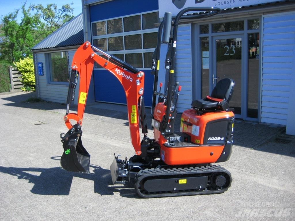 Kubota K008-5 Mini ekskavatörler, 7 tona dek