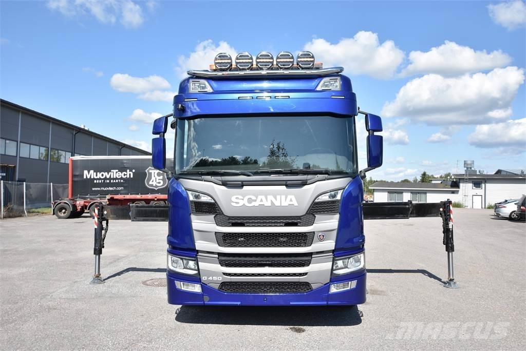 Scania G450 8X4 Araç üzeri vinçler