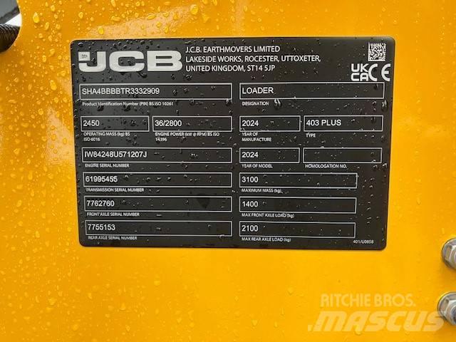 JCB 403 Plus Tekerlekli yükleyiciler