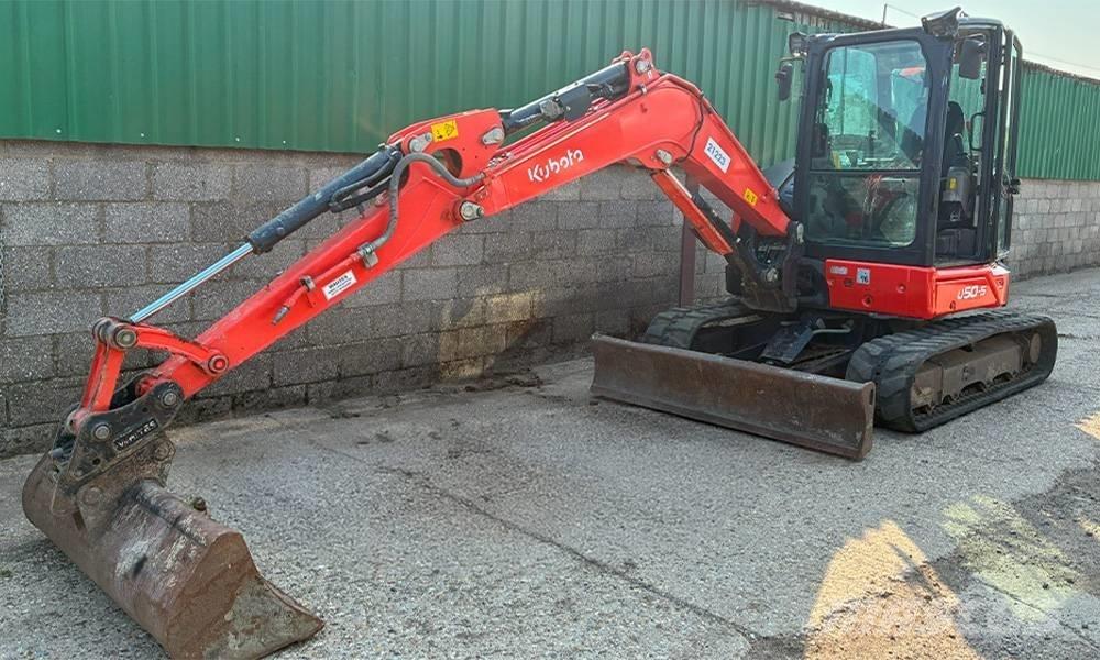 Kubota U 50-5 Mini ekskavatörler, 7 tona dek