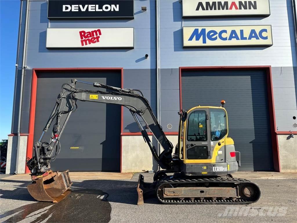 Volvo ecr88 Mini ekskavatörler, 7 tona dek
