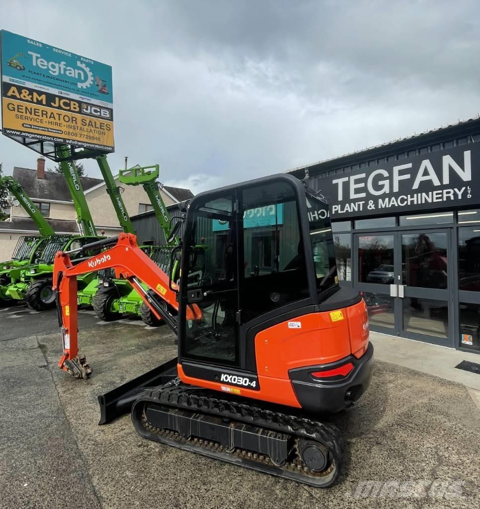 Kubota KX 030-4 Mini ekskavatörler, 7 tona dek