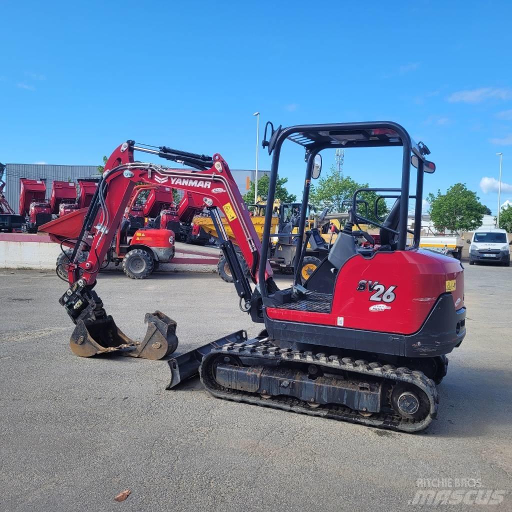 Yanmar SV26 Ess+ Mini ekskavatörler, 7 tona dek