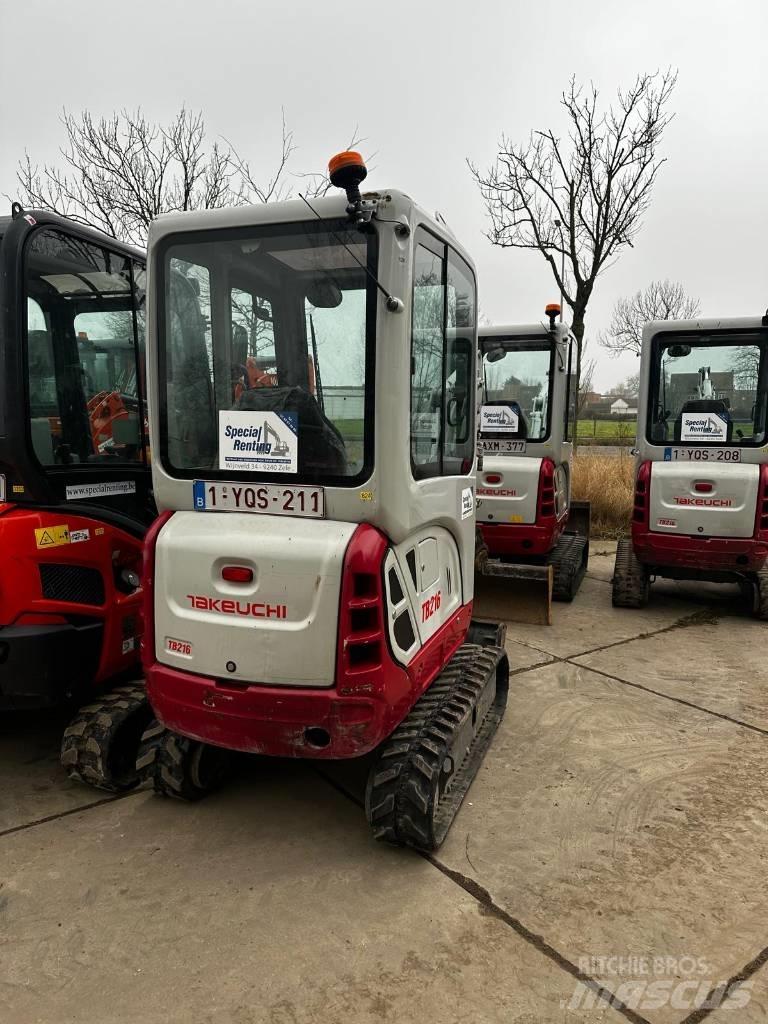Takeuchi TB 216 Mini ekskavatörler, 7 tona dek