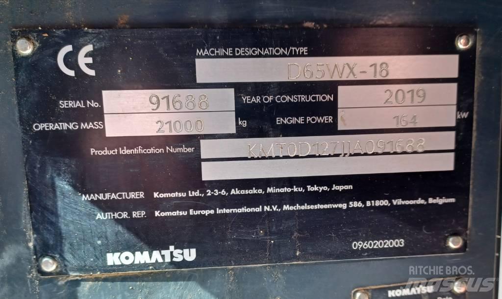 Komatsu D65WX-18 Paletli dozerler