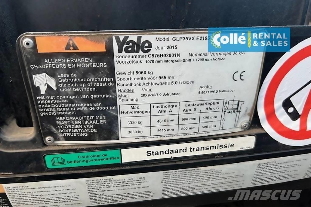 Yale GLP 35 VX | 2015 LPG'li forkliftler