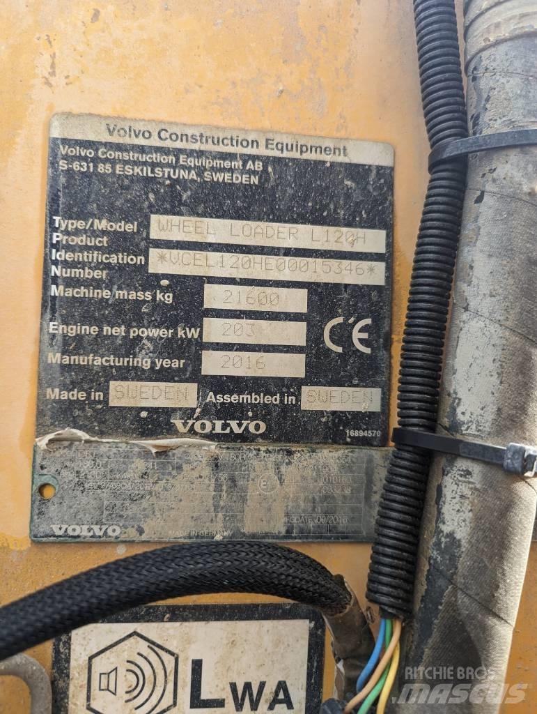 Volvo L 120 H Tekerlekli yükleyiciler