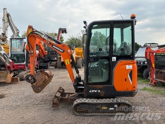 Doosan DX 19 Mini ekskavatörler, 7 tona dek