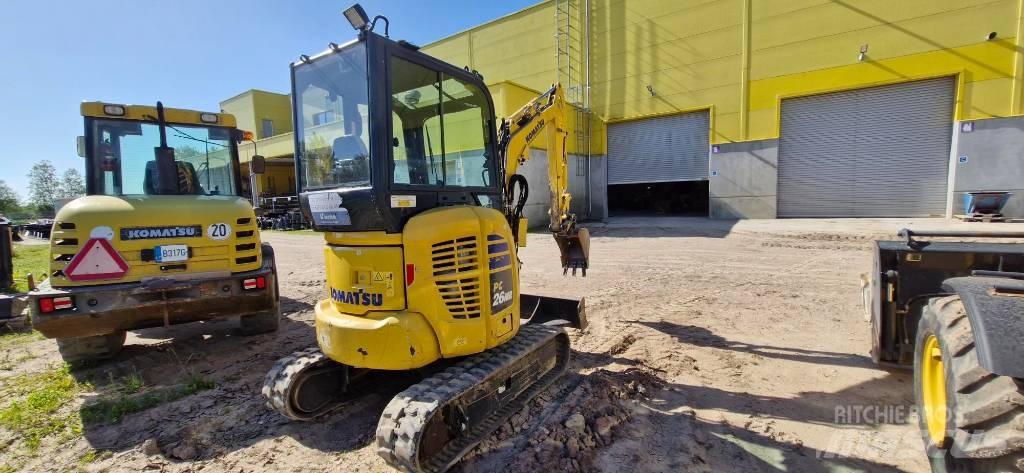Komatsu PC 26 MR Mini ekskavatörler, 7 tona dek