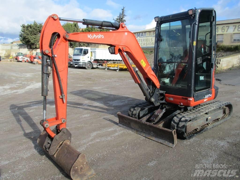 Kubota U 27-4 Mini ekskavatörler, 7 tona dek