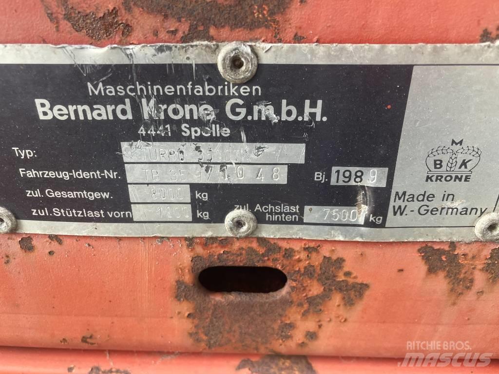 Krone Turbo 3500 Kendi yükler römorklar