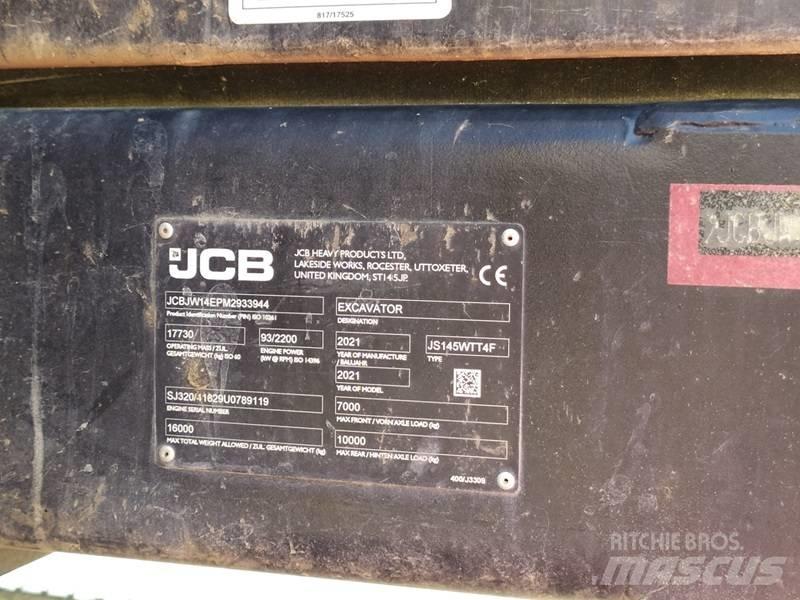 JCB JS 145 W Lastik tekerli ekskavatörler