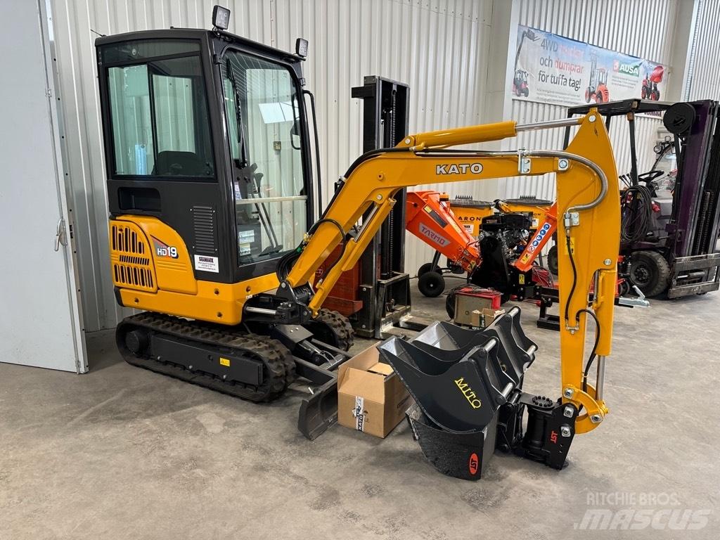 Kato HD 19vxt Mini ekskavatörler, 7 tona dek
