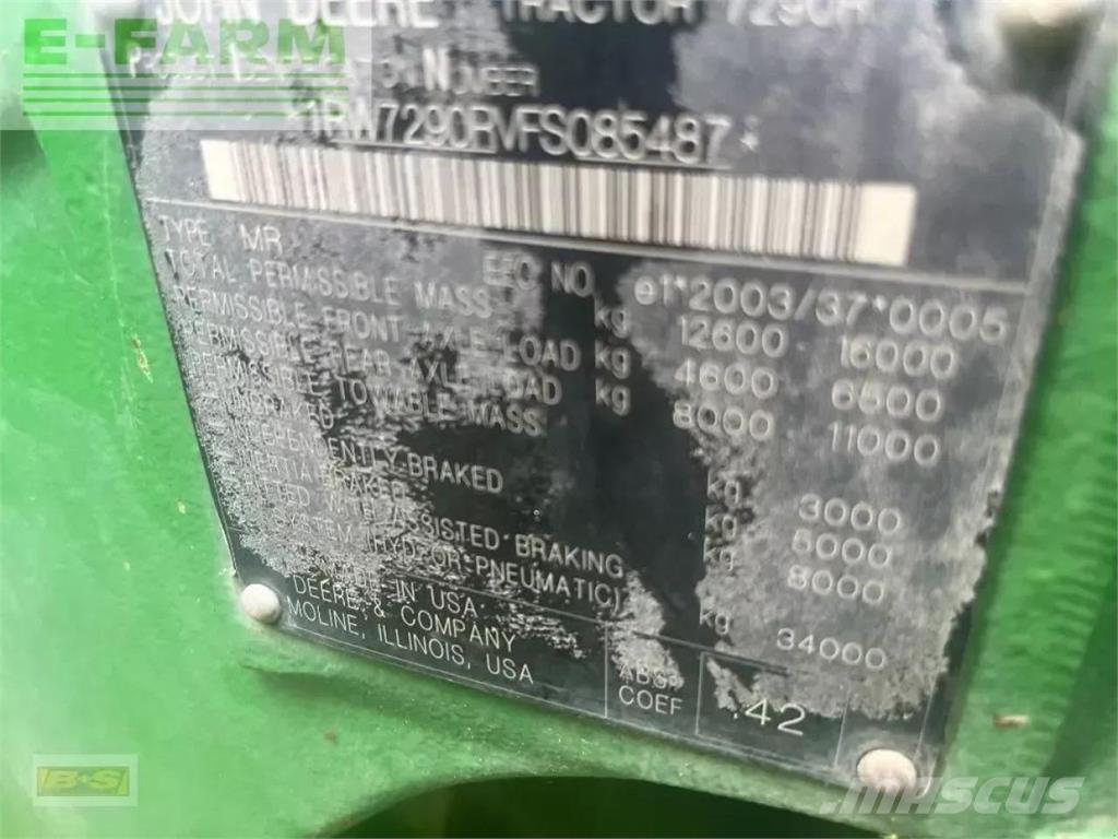 John Deere 7290r Traktörler