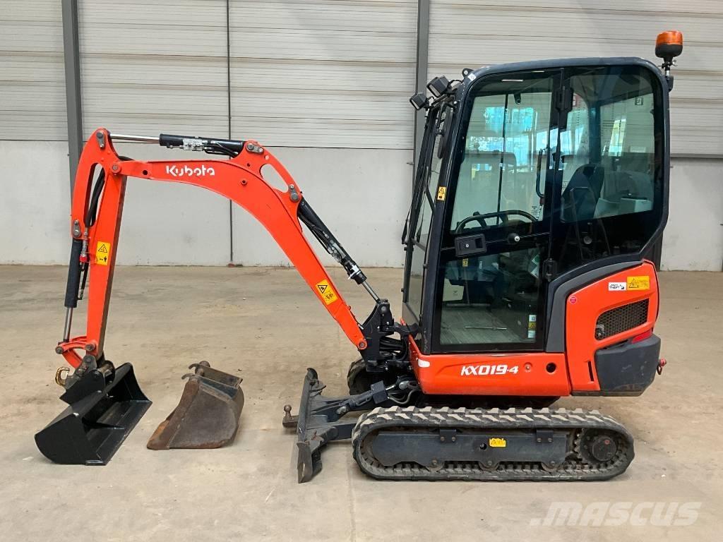 Kubota KX 019-4 Mini ekskavatörler, 7 tona dek