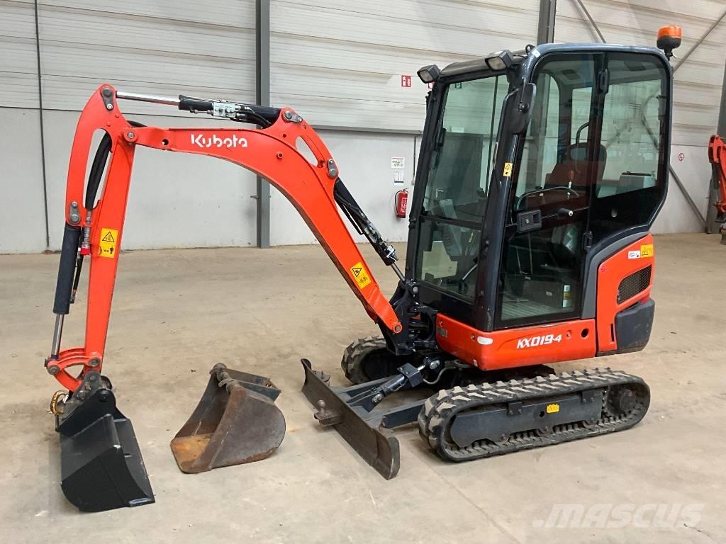Kubota KX 019-4 Mini ekskavatörler, 7 tona dek