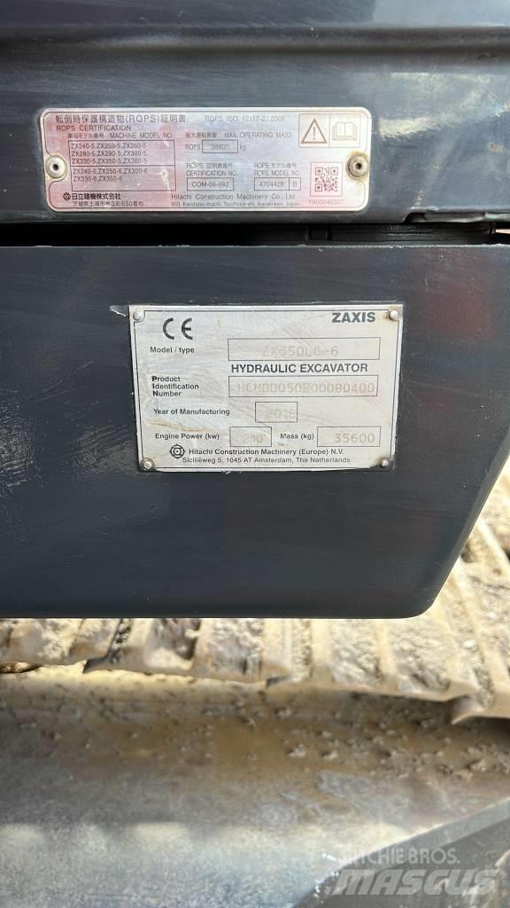 Hitachi ZX350-6 Paletli ekskavatörler