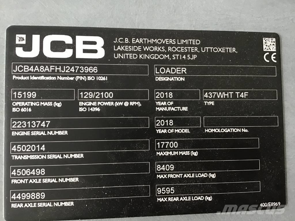 JCB 437 WHT Tekerlekli yükleyiciler