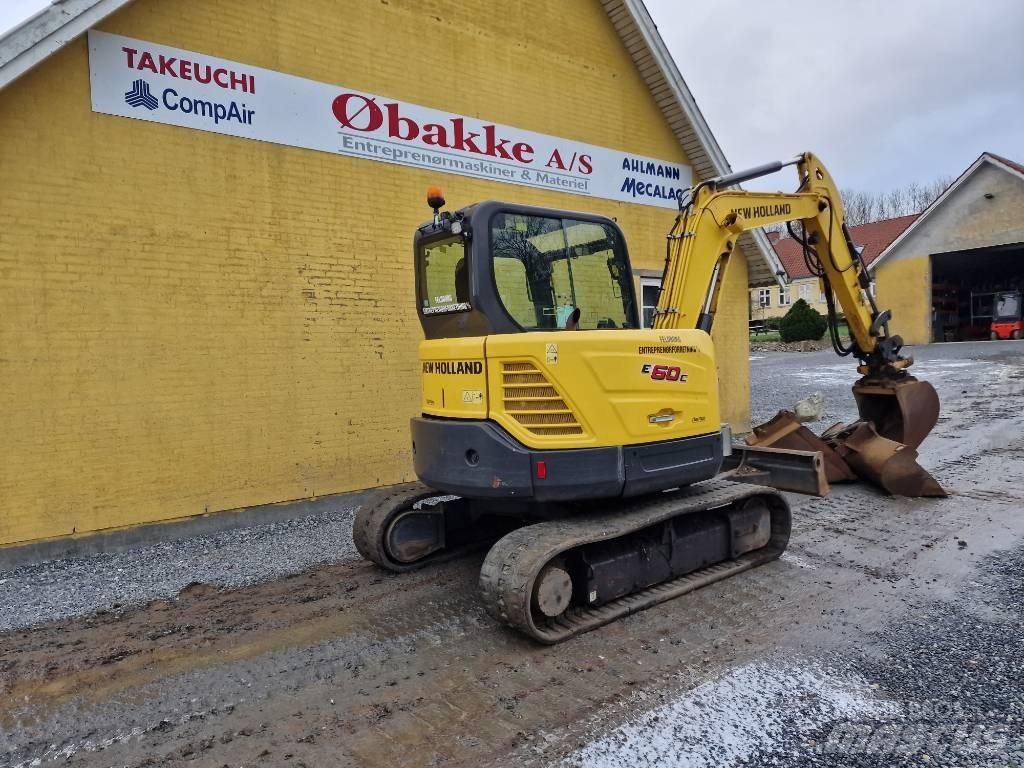 New Holland E60C Mini ekskavatörler, 7 tona dek
