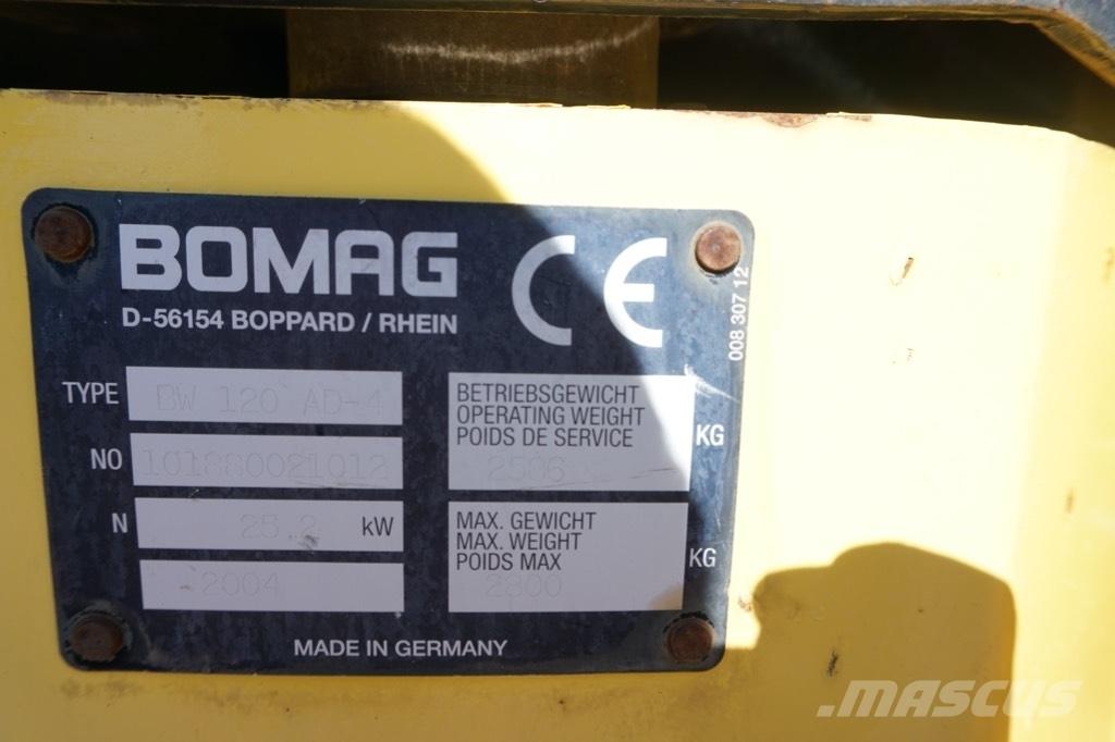 Bomag BW 120 AD-4 Çift tamburlu silindirler