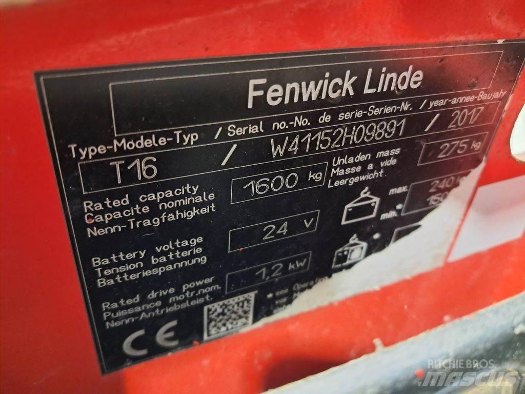 Linde T16 Düsük seviye kaldirici