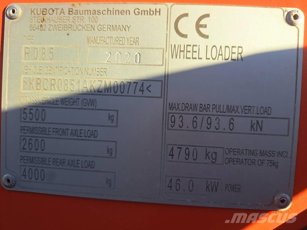 Kubota R 085 Tekerlekli yükleyiciler