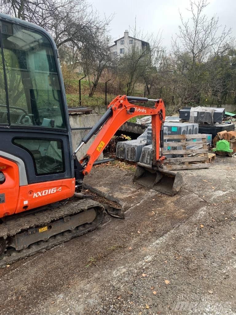 Kubota KX 016-4 Mini ekskavatörler, 7 tona dek