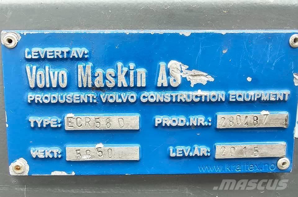 Volvo ECR 58 D Mini ekskavatörler, 7 tona dek