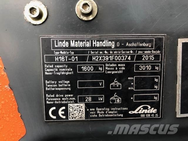 Linde H16T-01 LPG'li forkliftler