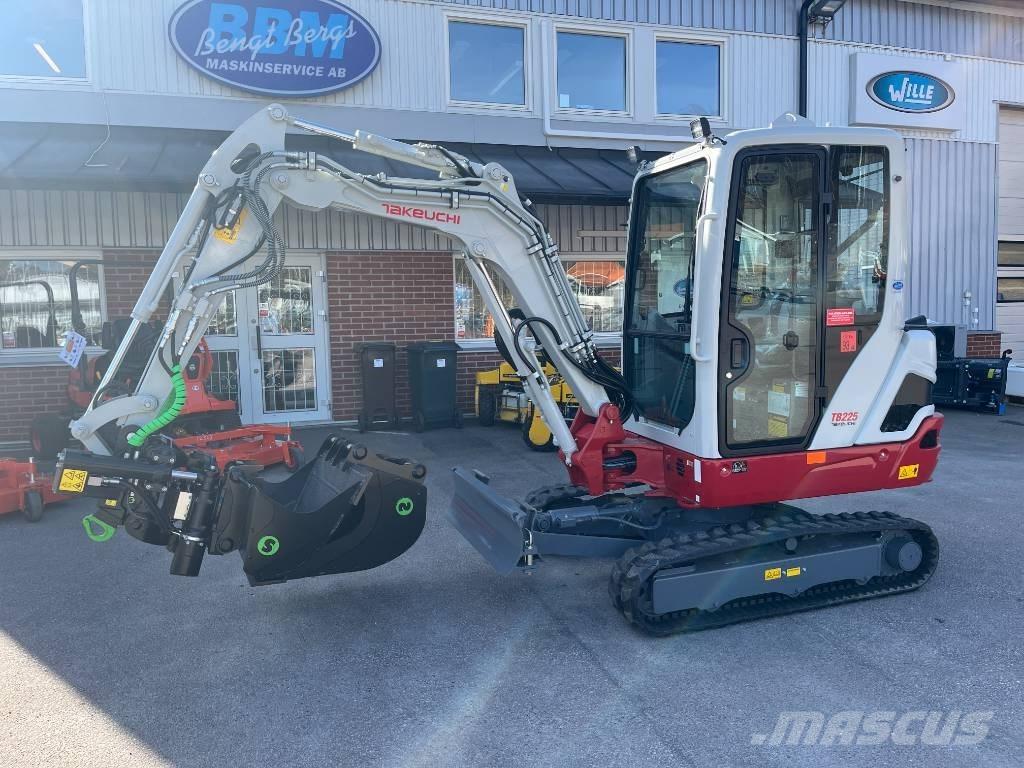 Takeuchi TB 225 Mini ekskavatörler, 7 tona dek