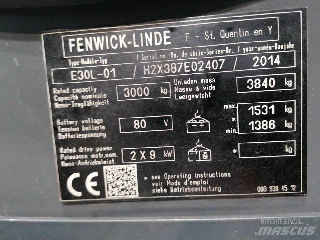 Linde E30L-01 Elektrikli forkliftler
