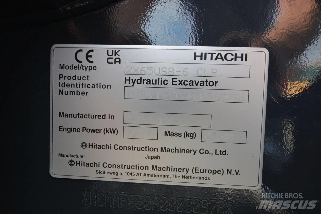 Hitachi ZX 65 USB-6 Mini ekskavatörler, 7 tona dek