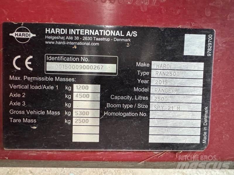 Hardi Ranger 2500 Çekilir pülverizatörler
