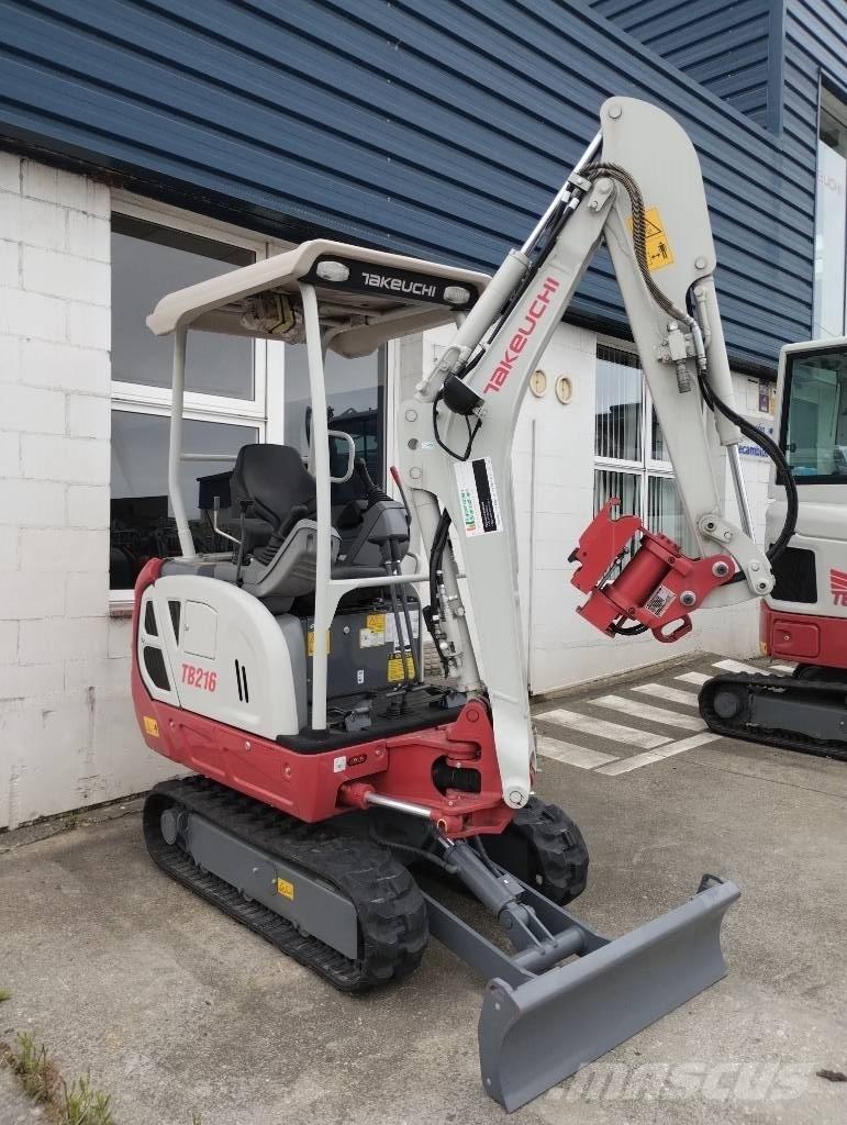 Takeuchi TB 216 Mini ekskavatörler, 7 tona dek