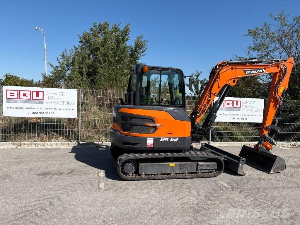 Develon DX 63-7 Mini ekskavatörler, 7 tona dek
