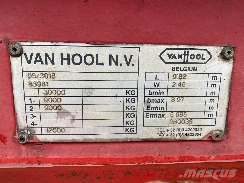 Van Hool W4757145090 Kapali kasa yari römorklar