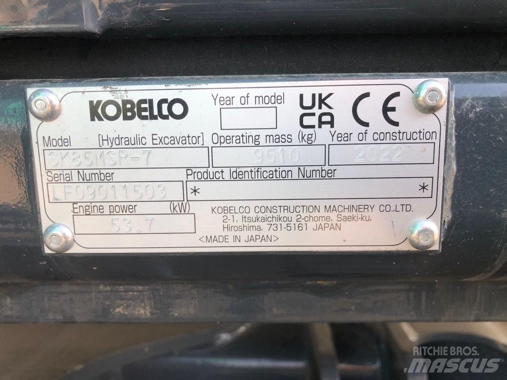 Kobelco SK85MSR-7 Midi ekskavatörler 7 - 12 t
