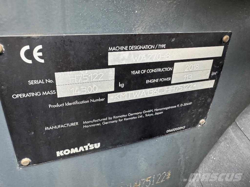 Komatsu WA 270-8 Tekerlekli yükleyiciler