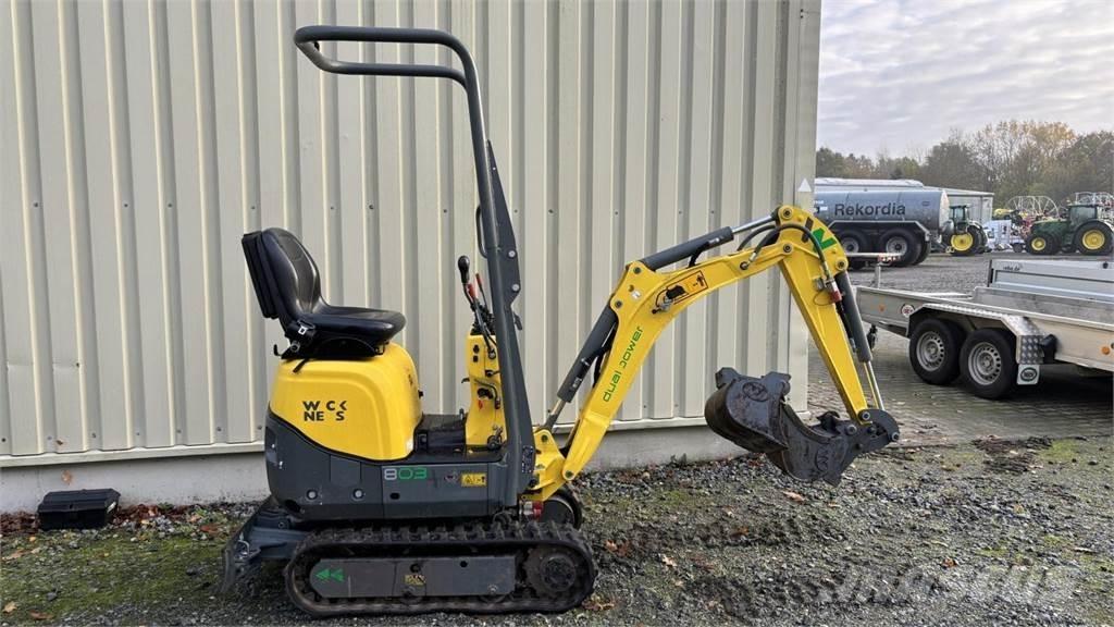 Wacker 803 Mini ekskavatörler, 7 tona dek