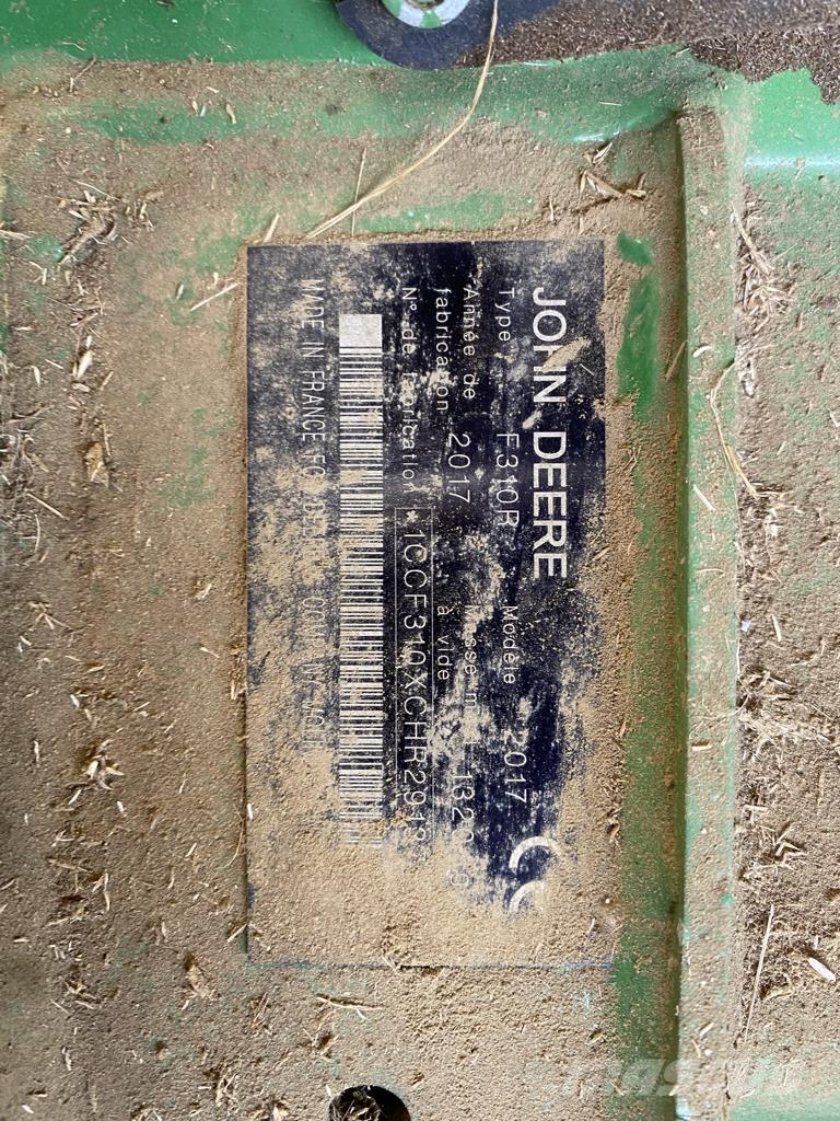 John Deere F 310 R Asılı ve çekilir biçme makineleri