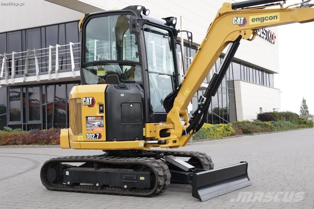 CAT 302.7 CR Mini ekskavatörler, 7 tona dek