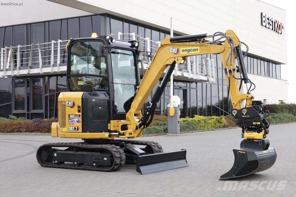 CAT 302.7 CR Mini ekskavatörler, 7 tona dek