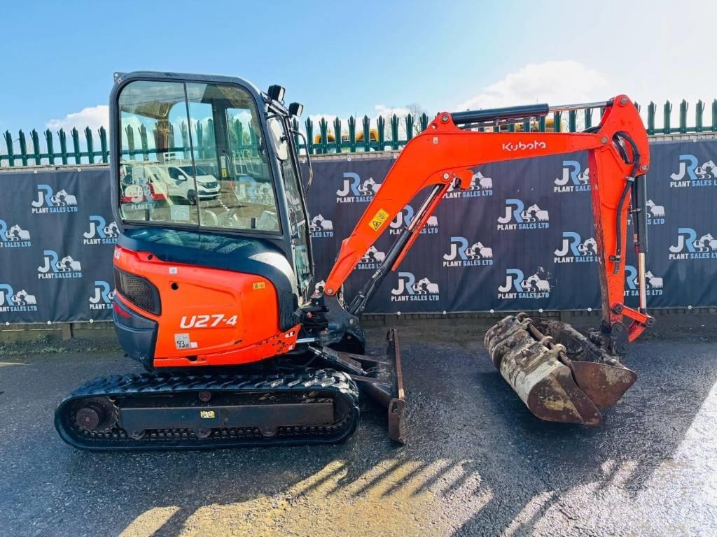 Kubota U 27-4 Mini ekskavatörler, 7 tona dek
