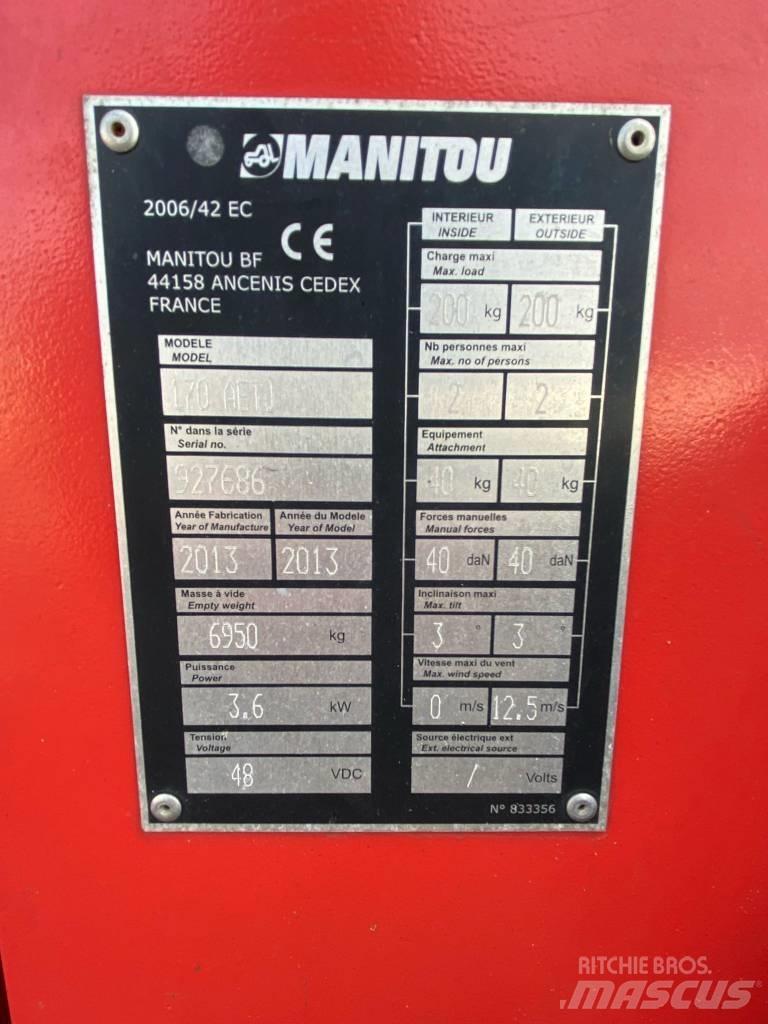 Manitou 170AETJ-L Körüklü personel platformları